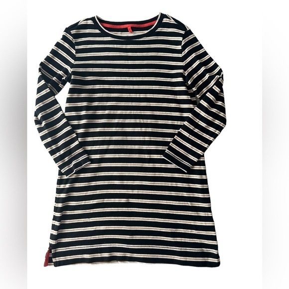 Lou & Grey mini sweater dress striped long sleeve size Large - Picture 1 of 13